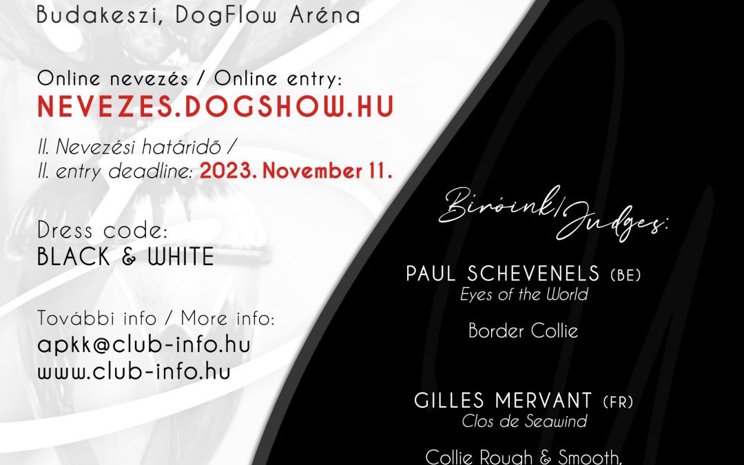 2023.11.18. – Speciál CAC – Budakeszi, DogFlow Aréna – Eredmények